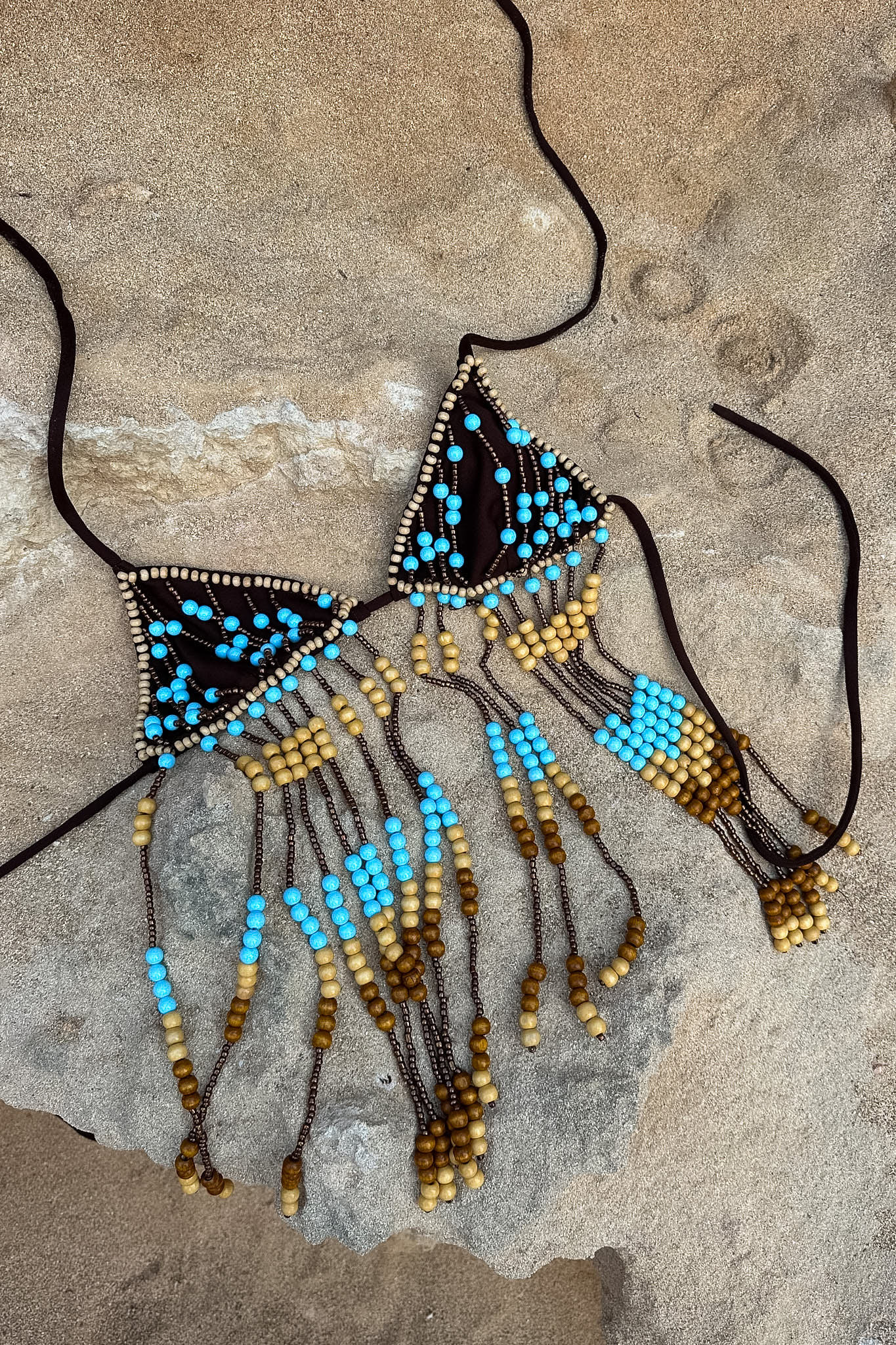 La Isla Beaded Tassel Bra Top - Image 3