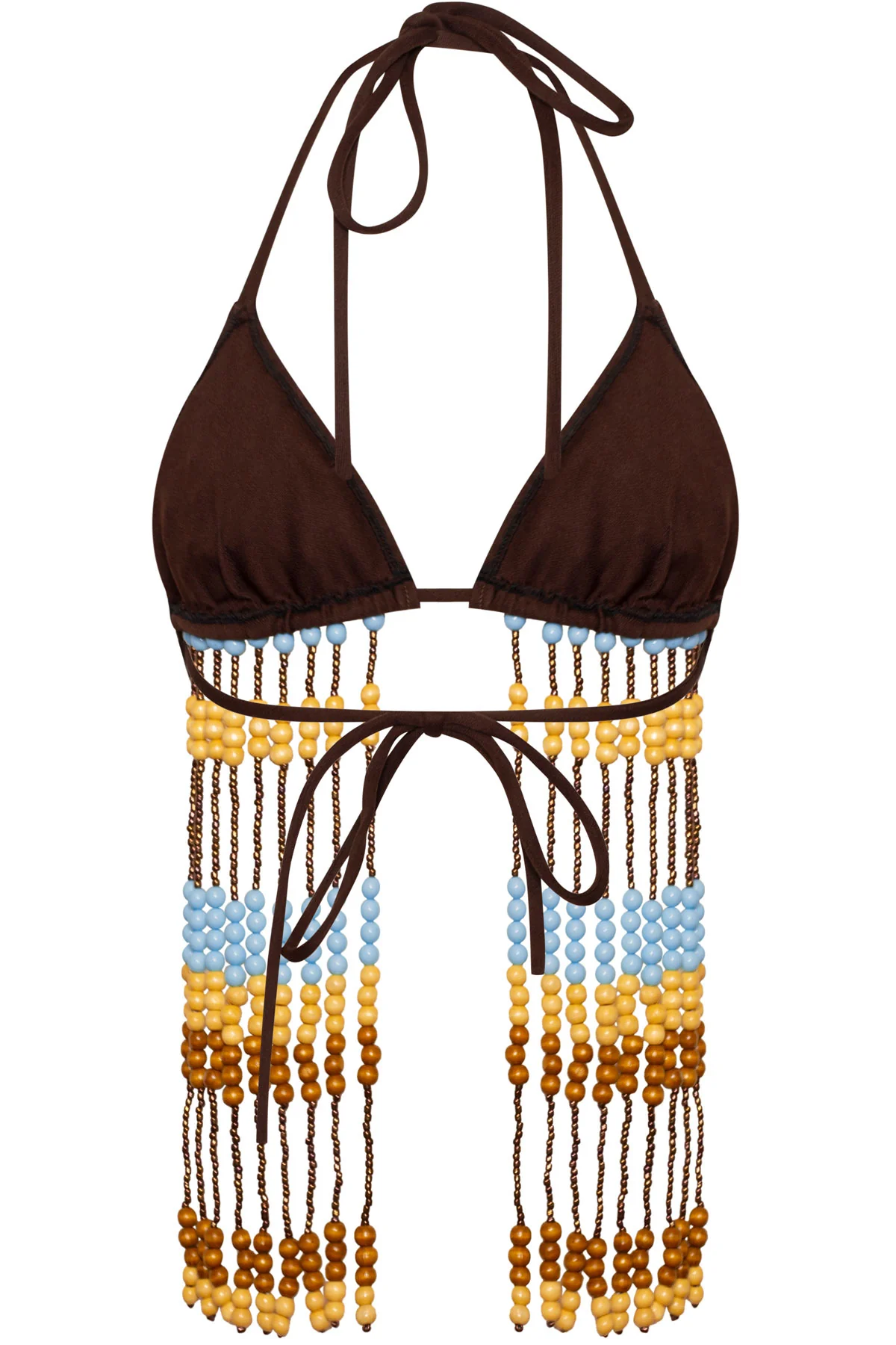 La Isla Beaded Tassel Bra Top - Image 4